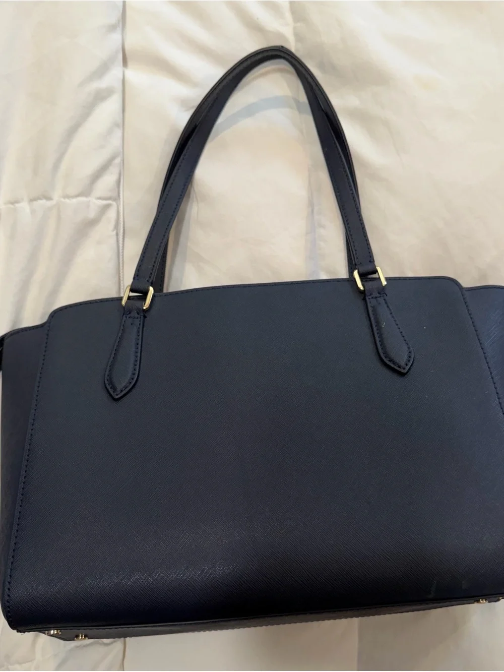 Tory Burch Fleming Saffiano Leather Tote - Navy, BRAND New.